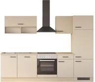Flex-Well K&uuml;che "Creso, Breite 280 cm" wahlweise mit E-Ger&auml;te und Sp&uuml;le in