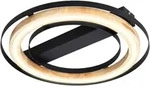 NOWA Deckenleuchte "RILAS", schwarz matt, &Oslash; 47cm H: 7cm, 1 Stk., Leuchten,