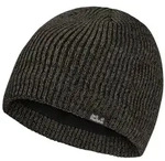 Beanie JACK WOLFSKIN "FELDBERG BEANIE", Herren, Gr. M, braun (obsidianmoss),