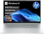 HP Notebook "OmniBook 3 17-dp0031ngx", silber (glacier silber), 8 GB RAM 512 GB...
