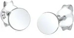 Paar Ohrstecker ELLI "Ohrringe Rund Basic Geo 925 Silber Neuheit", silber,...