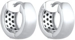 Paar Creolen ELLI "Ohrringe Paar Creolen Elegant 925 Silber, mit Kristallen von