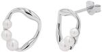 Paar Ohrstecker TOM TAILOR "Schmuck Geschenk Silber 925", silber (silberfarben,