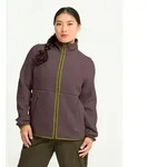Fleecejacke JACK WOLFSKIN "LITE CURL FZ W", Damen, Gr. XS, braun (sheer plum),