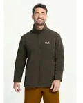 Fleecejacke JACK WOLFSKIN "TAUNUS 200 FZ M", Herren, Gr. S, braun (obsidian...
