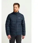 Daunenjacke JACK WOLFSKIN "WILD PASS DOWN JKT M RDS", Herren, Gr. M (50), blau