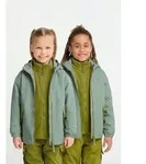 3-in-1-Funktionsjacke JACK WOLFSKIN "ICELAND 3IN1 JKT K", Jungen, Gr. 104, gr&uuml;n