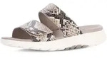 Pantolette GABOR "Pantolette", Damen, Gr. 38,5, braun (beige), Schuhe Pantolette