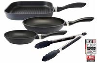 Elo Pfannen-Set "Alucast 4 teilig" Aluminiumguss Set, je 1 Bratpfanne &Oslash; 20/24,...