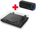 SONY Plattenspieler "PS-LX5BT Plattenspieler + Field 5 Bluetooth-Lautsprecher",