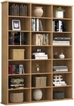 VCM Standregal "Holz CD DVD Standregal B&uuml;cherregal Regal Megosa M" 1 Stk. tlg.