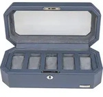 Uhrenbox WINDROSE "Tempora, 804010.05", blau, Aufbewahrungsboxen, Damen,...