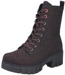 Winterboots RIEKER, Damen, Gr. 36, braun (dunkelbraun), Lederimitat, unifarben,