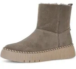 Winterboots GABOR, Damen, Gr. 37, braun (taupe), Veloursleder, unifarben, Schuhe