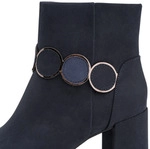 MARCO TOZZI Stiefelette Blockabsatz, Ankle Boots, mit eleganter Zierkette und