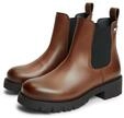 Chelseaboots TOMMY JEANS "TJW CLEATED CHELSEA BOOTS", Damen, Gr. 36, braun,
