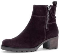 Stiefelette GABOR, Damen, Gr. 35, mulberry, Veloursleder, unifarben, Schuhe