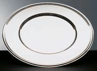 APS Platzteller Edelstahl, &Oslash; 33 cm, mit Fadendekor