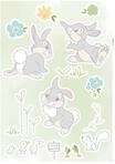Komar Wandtattoo "Thumper in the Garden - Gr&ouml;&szlig;e 50 x 70 cm" selbstklebend,