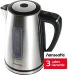 Hanseatic Wasserkocher "HWK17DSD" 1,7 l 2200 W inkl. 3 Jahre Herstellergarantie