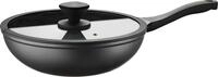 PINTINOX Wok "Pro" Aluminium 3-lagige Antihaftbeschichtung, &Oslash; 30 cm, inkl....