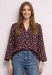 Shirtbluse STREET ONE, Damen, Gr. 34, lila (rustic rouge), Stoff, 100% Viskose,
