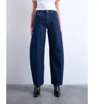 Weite Jeans TOPSHOP "TSBARREL HR DENIM JEANS DB NOOS", Damen, Gr. 30, L&auml;nge...