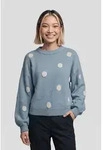 Strickpullover ONLY "ONLRICA LS DETAIL O-NECK CC KNT", Damen, Gr. M, blau (dusty blau