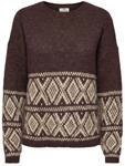 JDY Strickpullover "JDYDINA L/S ON FAROE ISLAND PULLOVE KNT" Materialmix