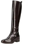 Stiefel GEOX "Geox Stiefel Glattleder", Damen, Gr. 37, braun (dunkelbraun),