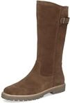 Stiefel CAPRICE, Damen, Gr. 42, Normalschaft, braun, Veloursleder, Schuhe Stiefel,