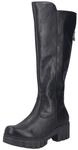 Rieker Stiefel Langschaftstiefel mit Rei&szlig;verschluss hinten und markantem...