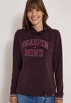 Cecil Langarmshirt mit Stehkragen und Wording
