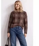 Langarmshirt STREET ONE, Damen, Gr. 38, braun (sanded amber), Stoff, 65% Polyamid,