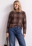 Langarmshirt STREET ONE, Damen, Gr. 38, braun (sanded amber), Stoff, 65% Polyamid,