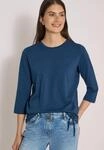 3/4-Arm-Shirt CECIL, Damen, Gr. M (40), blau (moonlight blau), Web, 100% Baumwolle,
