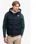 Steppweste SUPERDRY "HOOD SHORT EVEREST GILET", Herren, Gr. M, eclipse navy,...