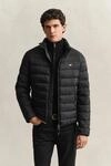 Steppjacke GANT "LIGHT DOWN JACKET", Herren, Gr. 3XL, schwarz, Web, Obermaterial: