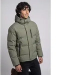 Steppjacke JACK & JONES "JCOTRACE ALPHA PUFFER JACKET", Herren, Gr. XXL, dusty olive,