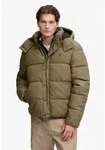 Steppjacke SUPERDRY "PREMIUM HOOD CHECK PUFFER JKT", Herren, Gr. XXL, braun...