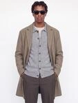Jack & Jones Kurzmantel "JJEJAMES COAT SN" Kunstfaser, mit Reverskragen