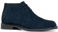 Schn&uuml;rstiefelette GEOX "U SAHARO", Herren, Gr. 40, blau (dunkelblau), Veloursleder,