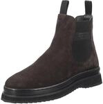 Chelseaboots GANT "BLISTOWN", Herren, Gr. 40, braun (dunkelbraun), Rindsleder, Basic,