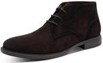 Schn&uuml;rstiefelette TAMARIS, Herren, Gr. 42, Leder Textil, grau (mokka), Rindsleder,