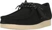 Mokassin CLARKS "Wallabee Lite", Herren, Gr. 40, schwarz, Schuhe Mokassin, mit
