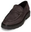 Loafer MARC O'POLO "aus gewachstem Veloursleder", Herren, Gr. 44, schwarz graphite,