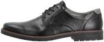Schn&uuml;rschuh RIEKER, Herren, Gr. 42, schwarz, Lederimitat, festlich, Schuhe