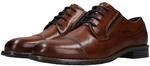 Schn&uuml;rschuh BUGATTI, Herren, Gr. 40, cognac, Nappaleder, festlich, Schuhe