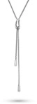 Y-Kette S.OLIVER "Schmuck Geschenk Edelstahl Halskette The Bean", silber