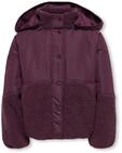 Kapuzenpl&uuml;schjacke KIDS ONLY "KOGNOMI TEDDY MIX JACKET VD OTW", M&auml;dchen, Gr. 140,